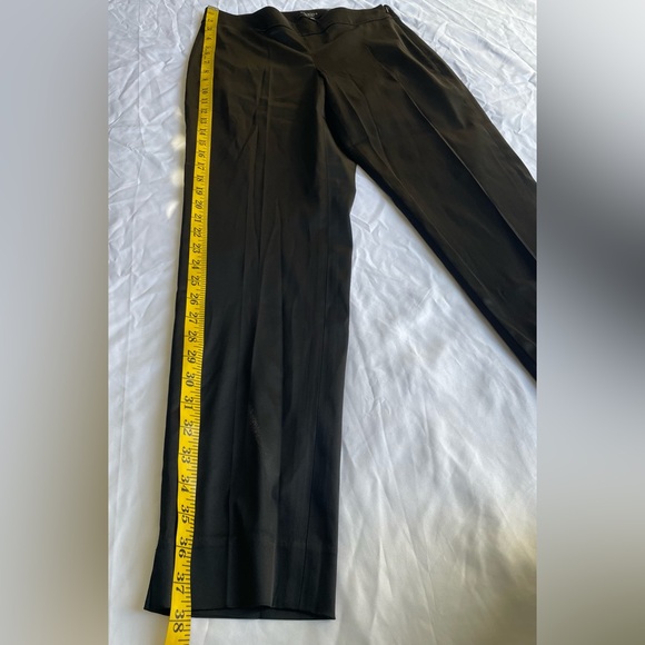 TALBOTS Satin Pants Curvy Womens Size 4 Side Zip Black 2000s Y2K Evening Glam - Picture 10 of 15